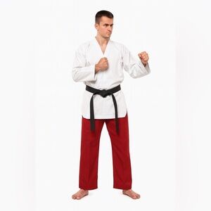 Karate Taekwondo Men's Red Martial Arts Pants Size 5 NWOT #780 **Pants Only**